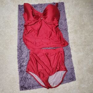 Lane Bryant Red Bikini Set